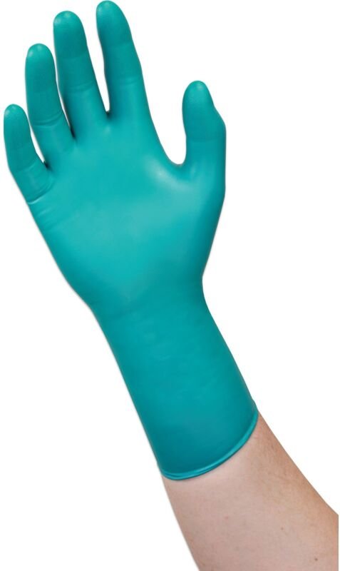 Thumbnail - Einw.-Handsch.Microflex 93-260 Gr.10,5-11 grün/blau Neopren/Nitril 50 St./Box