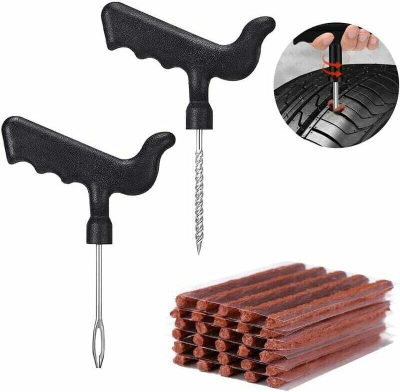 Thumbnail - 32-teiliges Reifenreparaturset, Pro Tools Plus Tubeless Selbstvulkanisierende Bohrer, Reifenreparaturset mit Bohrern, Re...