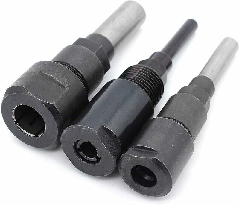 3 Stück Fräser, Fräser, Spannzangenverlängerung, Fräsen, Trimmen, Spannzangenverlängerung, Trimmen, Graviermaschine, Hol...