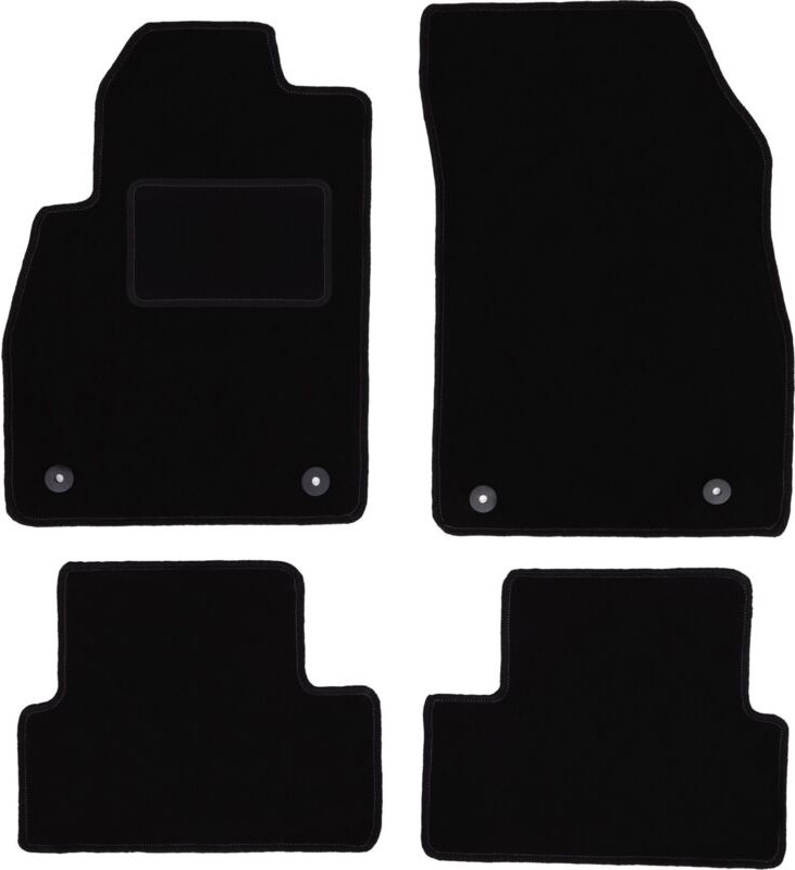 Schwarze Veloursmatten für: Opel Astra J Fließheck, Limousine, Kombi, Sports Tourer (2009-2015)