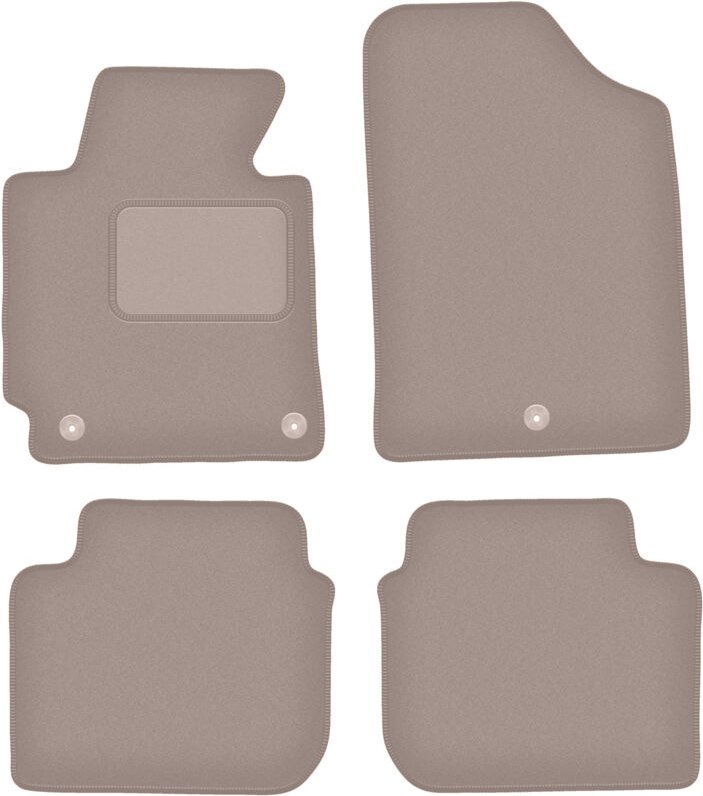 Beige Veloursmatten für: Hyundai Elantra V Coupé, Limousine (2010-2016)