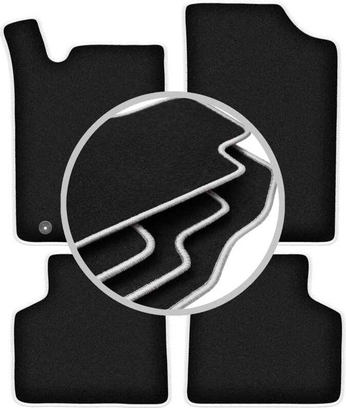 CARLUX-SILVER Autofußmatten für: Citroen Xantia X1/X2 Break, Kombi, Liftback (1993-2001)