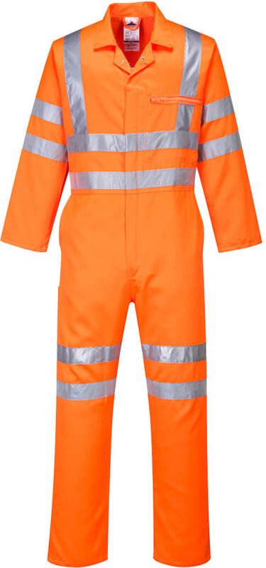 Polyester-Baumwoll-Servicekombination Hochsichtbarkeit Orange 3XL - DE(56) - UK(47)