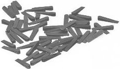 Fliesenkeile, kunststoff, 250ST., 30x7x0-5MM