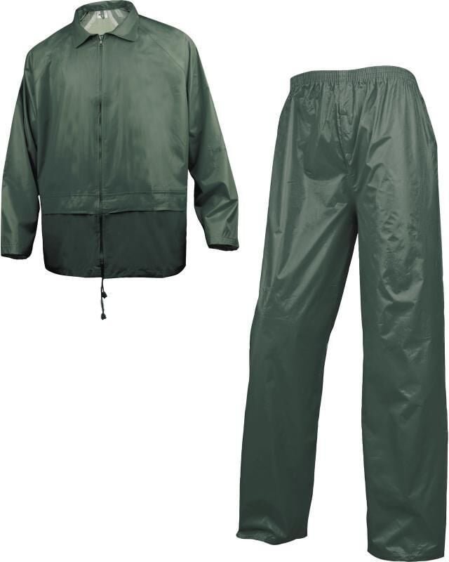 Thumbnail - Ensemble de pluie Delta Plus 400 polyester enduit pvc vert - EN400VE0 50/52 (2XL)
