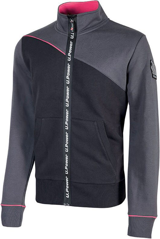 Arbeitsweste mit Reißverschluss Damen URANUS - Grau/Rose XL