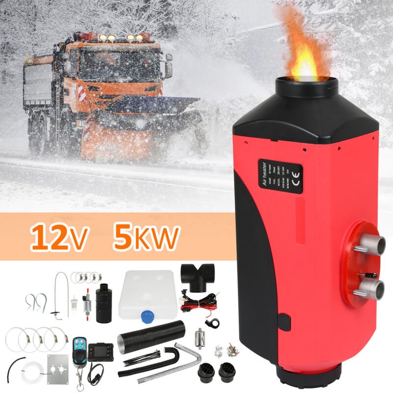 Thumbnail - Tolletour - 5KW Diesel Standheizung für Fahrzeuge 12V Luft-Dieselheizung mit Fernbedienung und LCD-Schalter für RVs. Boo...