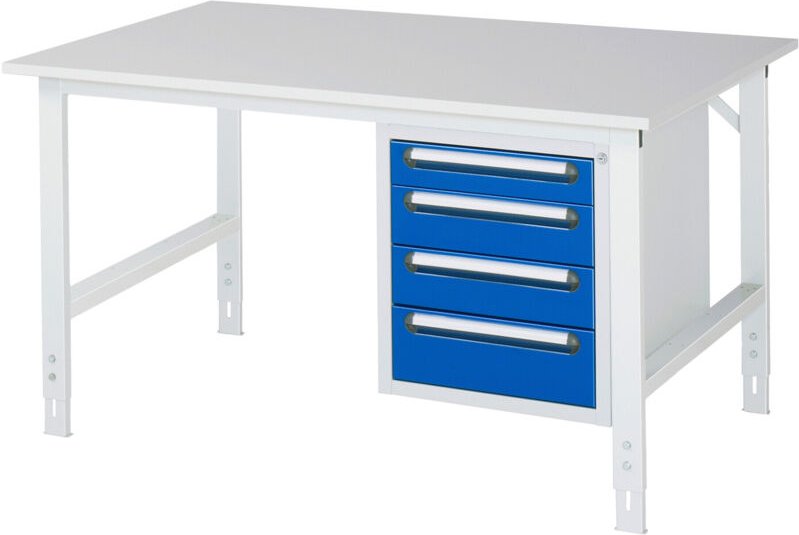 Rau Arbeitstisch Tom höhenverstellbar KM07, B1500xT1000xH760-1080mm, M-Platte-22mm