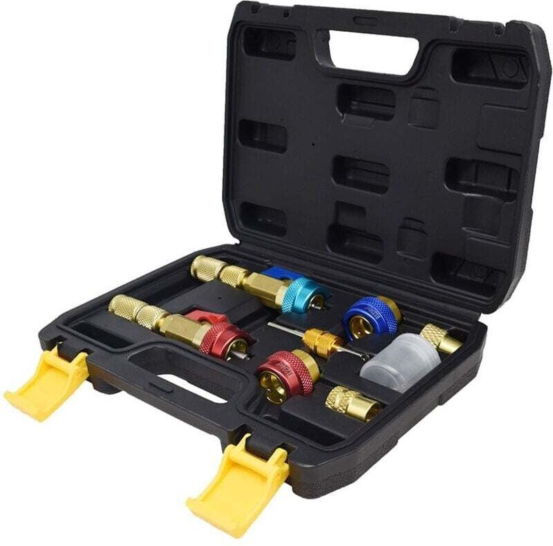 AC R134A R1234YF Ventileinsatzwerkzeug, Kupfer-Aluminium-Legierung Hoch-Niederdruck-Reparaturwerkzeug