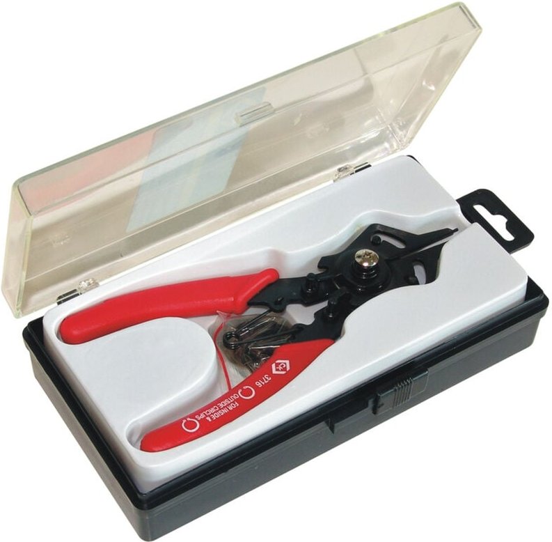 C.K T3716 Seegeringzange Passend für (Seegeringzangen) Außen- und Innenringe 12-22 mm 12-22 mm Spitz