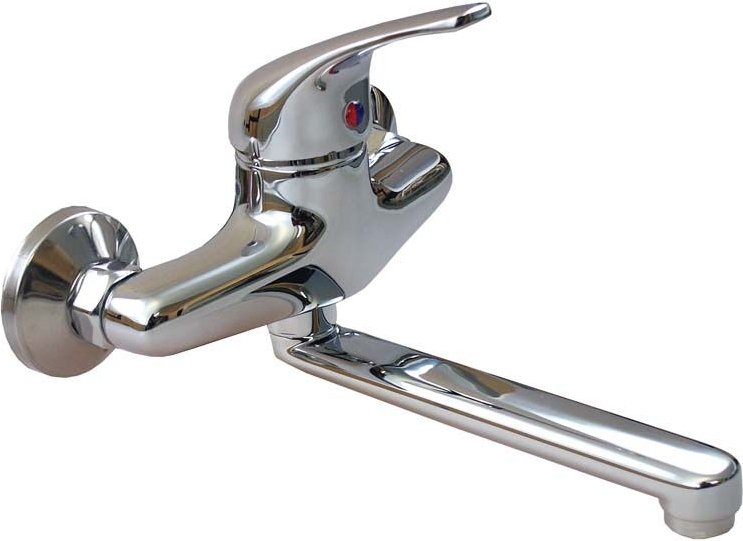 Puteus - Wandarmatur mit 20 cm s Formauslauf Wandbatterie Einhandmischer