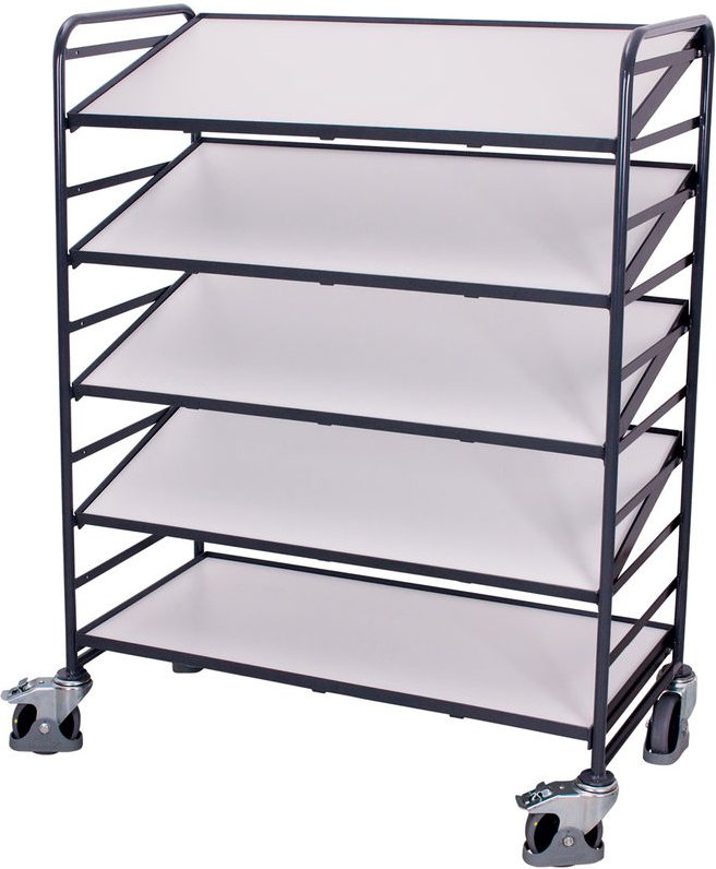 VARIOfit ESD Eurokastenwagen mit 5 Ladeflächen, neigbar 1240x610mm