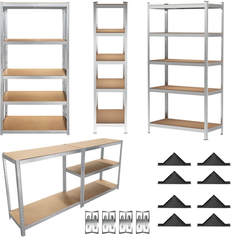 Dayplus - Lagerregal Regal Schwerlastregal Kellerregal Werkstattregal Werkbank 200x100x50