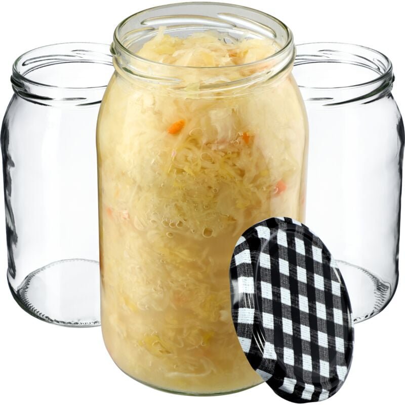 Glas Anna 900ml fi82 TO-900/1 8-tlg. Deckel im - Kadax