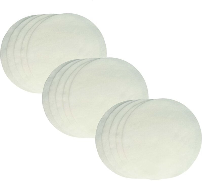 15x Feinfilter kompatibel mit Electrolux hz 173, e 22, dp 9000, dp 9000 Panther Staubsauger - Vliesfilter Weiß, Rund - V...