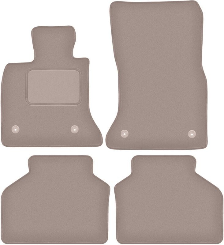 Beige Veloursmatten für: BMW GT F07 FL GT (2013-2018)