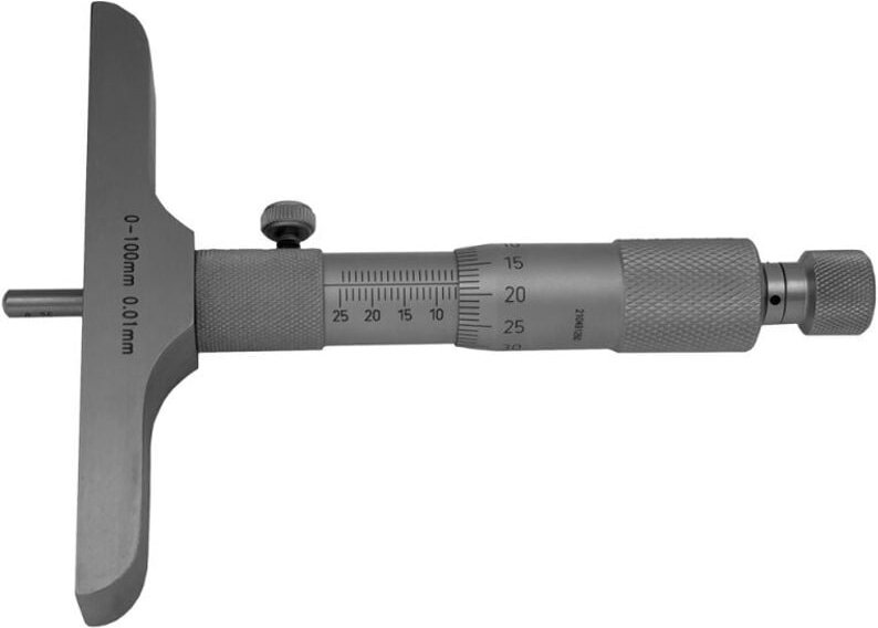 MIB - Tiefenmessschraube 0-200 mm mit auswechselbarer Messstange