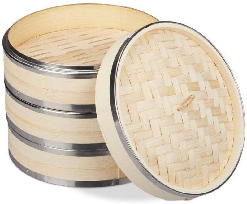 Bamboo steamer 3 tier