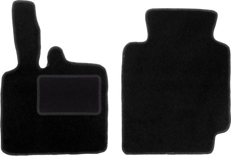 Vordere Matten schwarz für: Smart ForTwo I mit Pfote (1998-2007)