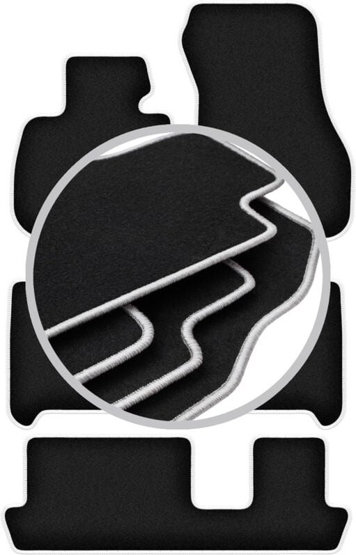 CARLUX-SILVER Autofußmatten für: BMW 2 F46 7 Personen (2015-2022)