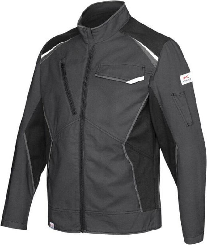 Kübler Jacke Iconiq cotton anthrazit/schwarz Gr. m