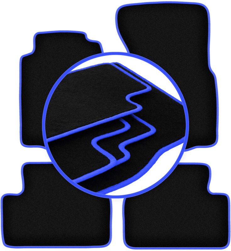 CARLUX-BLUE Autofußmatten für: Volvo 940 / 960 Limousine, Kombi (1991-1998)