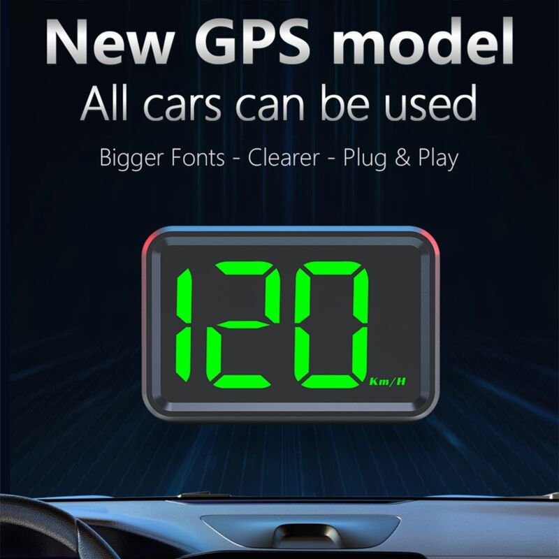 Heads-up-Display digitaler Tachometer-GPS-KM/H für Autolkribünder-Stecker und Spiele großer Bildschirm Hochdefinition