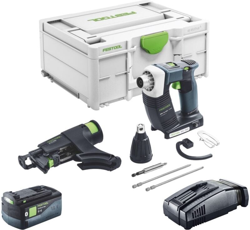 Thumbnail - Festool DURADRIVE DWC 18-4500 Basic Akku Bauschrauber 18 V 14 Nm Brushless + 1x Akku 5,0 Ah + Schnellladegerät + Systain...