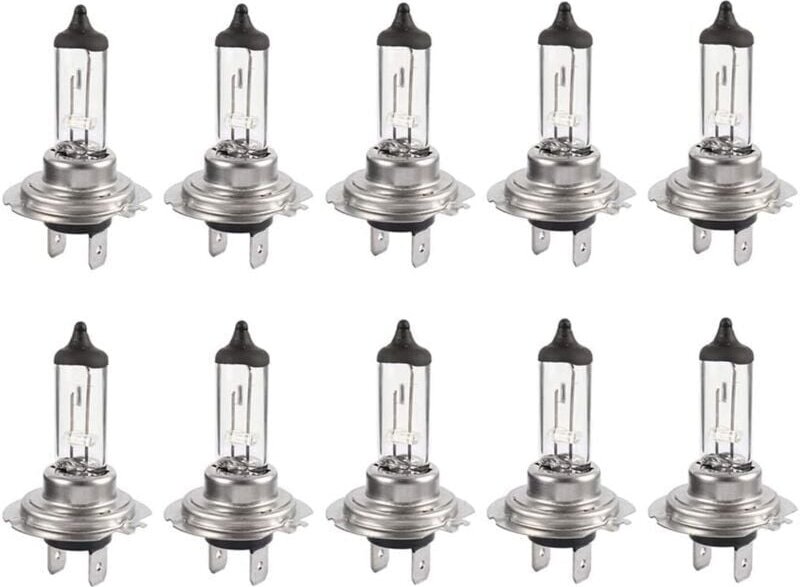 10 Stück 12 v H7 55 w LED-Halogenlampe, langlebige warmweiße Fern-/Abblendlichtlampe fürs Auto