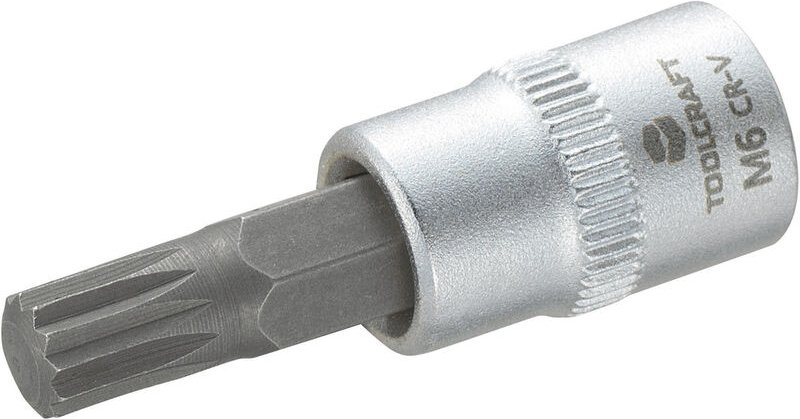 Toolcraft - M6 816075 Innen-Vielzahn (xzn) Steckschlüssel-Bit-Einsatz 6 mm 1/4' (6.3 mm)