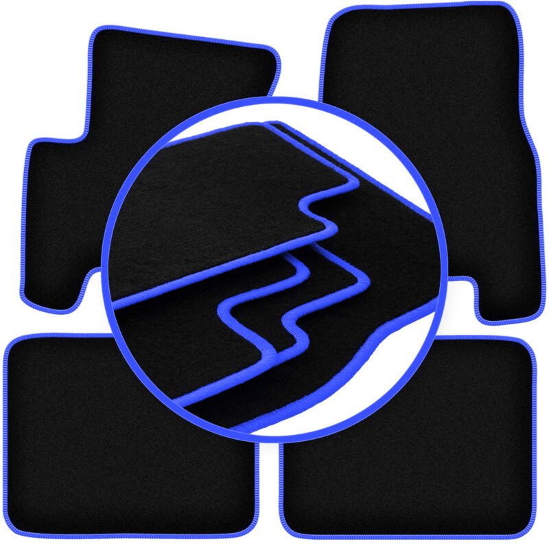 CARLUX-BLUE Autofußmatten für: SsangYong Korando II (KJ) SUV (1998-2006)