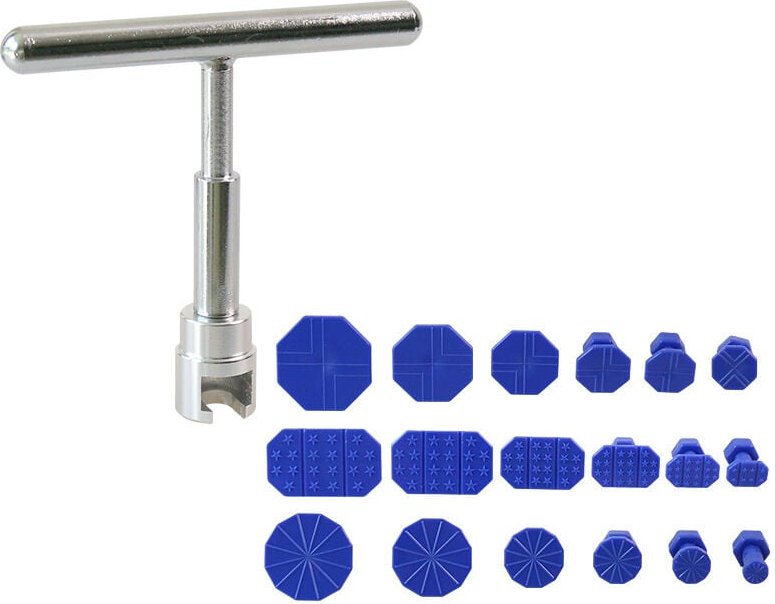 Thumbnail - Auto-Dellenreparaturset, Werkzeug zur lackfreien Dellenreparatur, Auto-Karosserie-Dellenentfernungsset mit Aluminium-T-B...