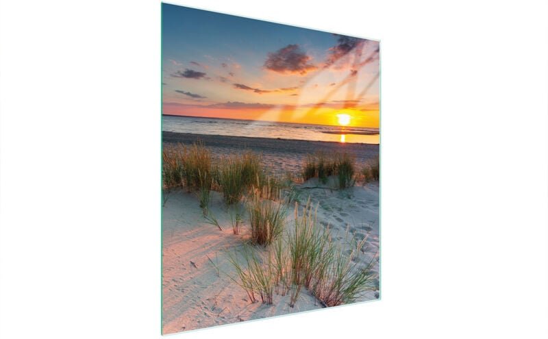 Glasschneidebrett 45x52 Strand