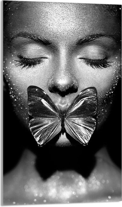 Glasschneidebrett 30x52 Frau