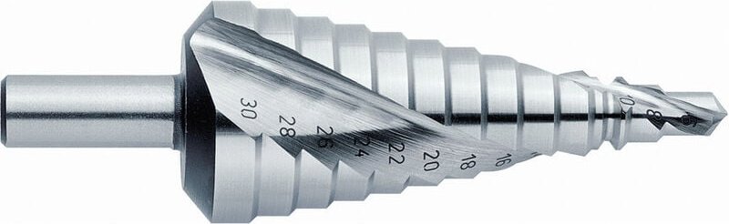 Exact - 07003 hss Stufenbohrer 6 - 30 mm 3-Flächenschaft 1 St.