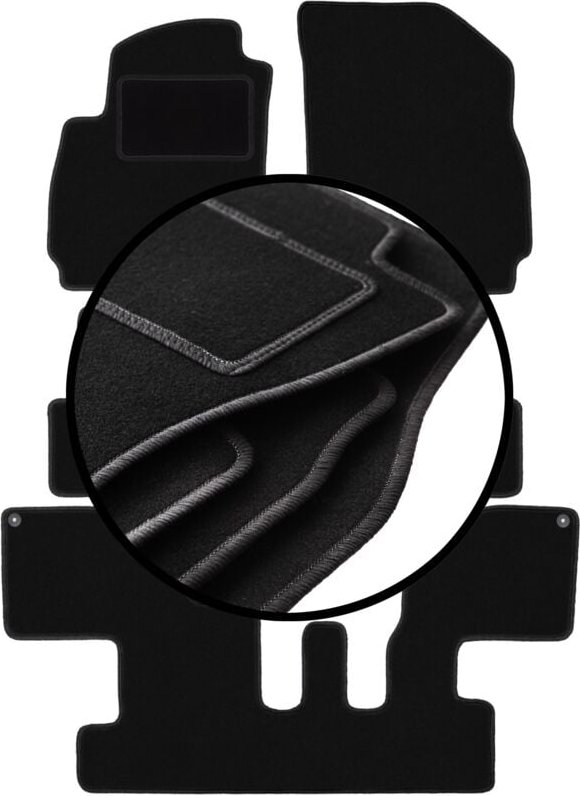 Komplettset Veloursmatten für: Chevrolet Orlando I Minivan (2010-2018)