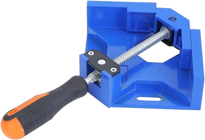 90-Grad-Winkelklemme, robuster, verstellbarer Eckschraubstock aus Aluminiumlegierung für die Holzbearbeitung, Schranksch...