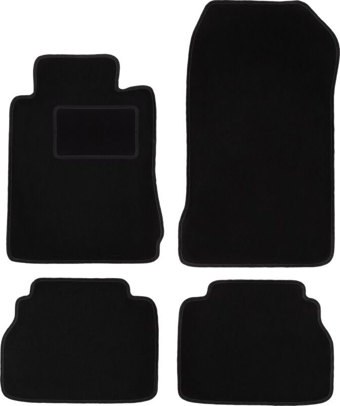 Schwarze Veloursmatten für: Mercedes E W210 Limousine, Kombi (1995-2003)