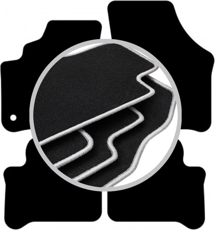 CARLUX-SILVER Autofußmatten für: Volkswagen e-Up Fließheck (2019-)