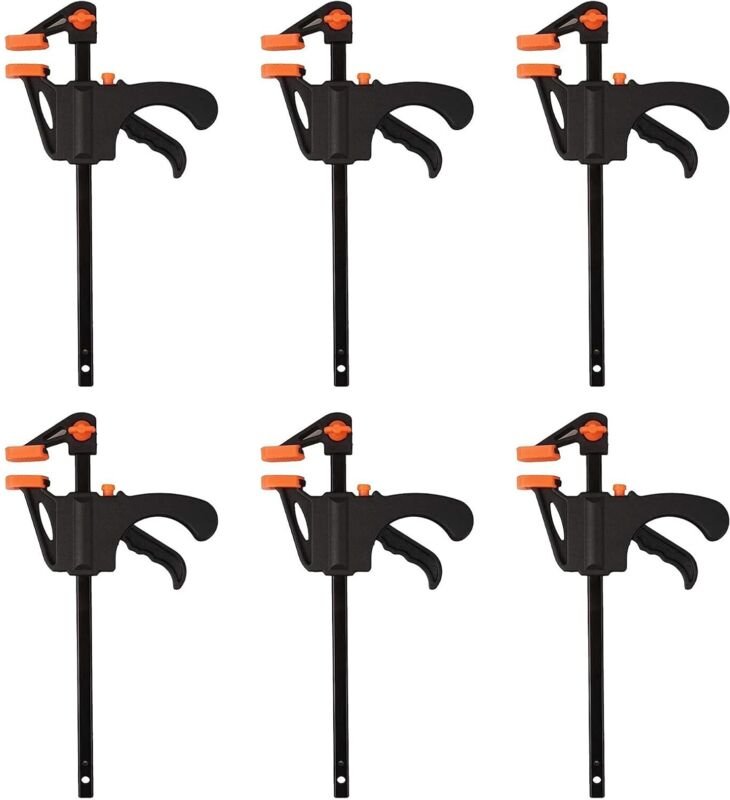 Stück Einhand-Stangenklemmen, Ratschenklemmen, F-Schnellspannklemmen, Tischlerklemmen, ideal für schnelle und einfache S...