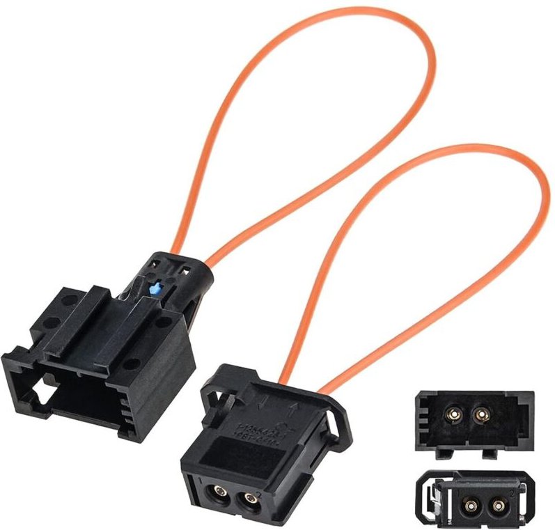 Bluedeer - Auto Lichtleiter Connector Brückenstecker Most Bus lwl Brücke für Nachrüst und Reparaturarbeiten(2 Stück)