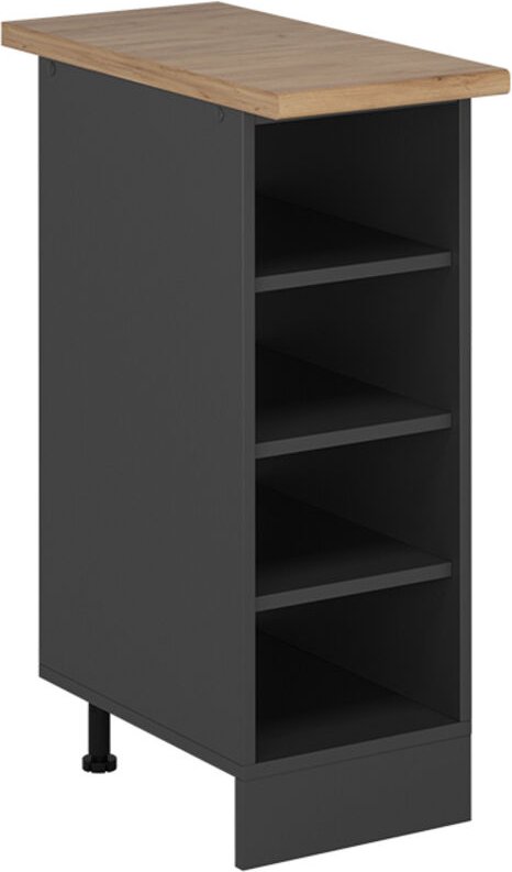 Vicco - Küchenregal R-Line, Anthrazit, 30 cm , ap Eiche