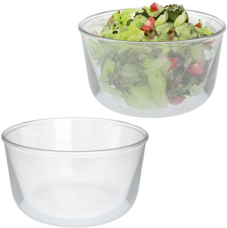 Salatschusseln aus glas im 2er pack