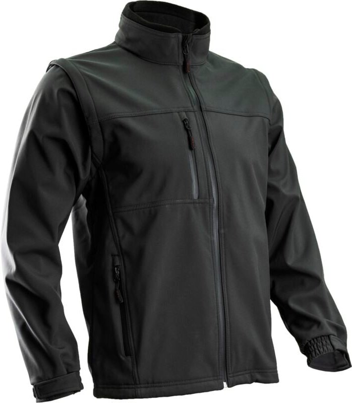 Arbeitssoftshelljacke YANG 2-in-1 - Schwarz XL - 52/54