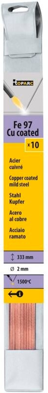Kupferlot Hartlot 2,0 x 333 mm 10 Stück Fe 97 Cu coated