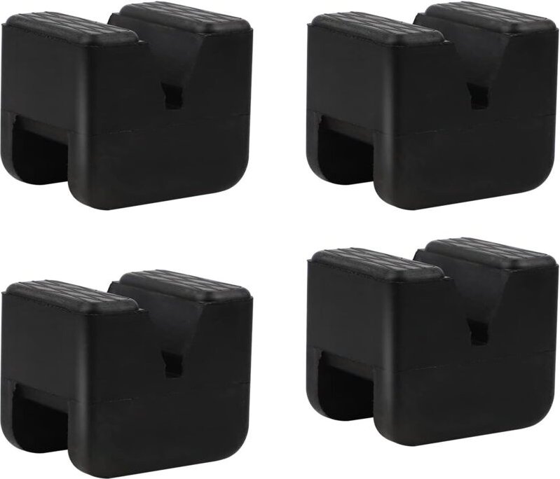 4 Stück Gummipolster für Wagenheber, 63 x 45 x 50 mm, für Wagenheber, Universal-Gummipolster für Autos/SUV, robust und p...