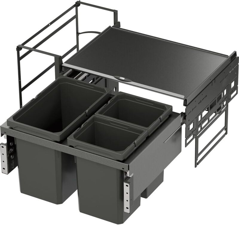 Vauth-sagel - vs envi Water Abfalltrennsystem kb 800 mm 2 x 10/1 x 22 l Lava