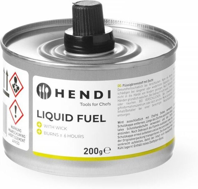 Hendi - Flüssigbrennstoff mit Docht, Brenndauer ± 6 Stunden, 24 Stk