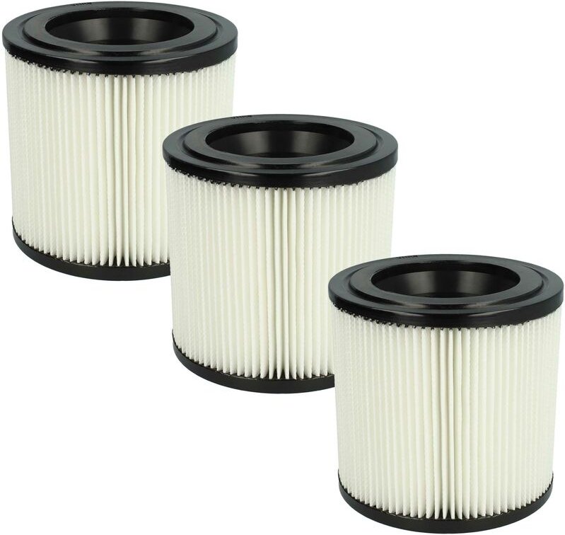 Filterset 3x Faltenfilter kompatibel mit Kärcher nt 22/1 ap bp l Pack, nt 22/1 ap, nt 22/1 Ap l Staubsauger - Filter, Pa...
