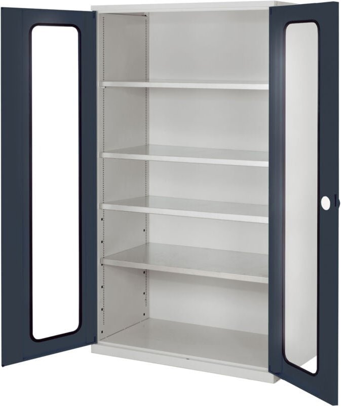 Kappes ®RasterPlan Großvolumenschränke 1950x1130x590mm Sichtfenstertüren Modell 1 anthrazitgrau